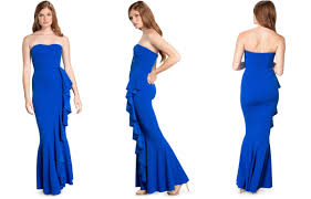 Elegant Blue Silk Women’s Dress Collection