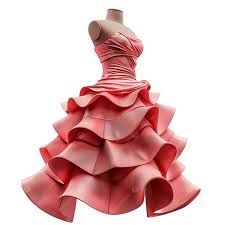 Elegant Pink Korean-Style Women’s Dress