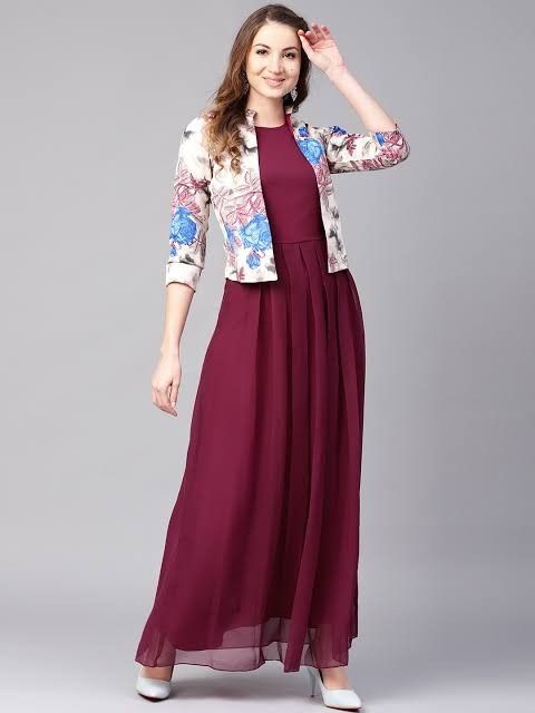 Elara Elegant Burgundy Maxi Dress