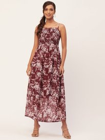 “Blossom Breeze Smocked Maxi Dress”